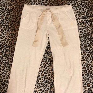 Juicy couture cream color sweatpants